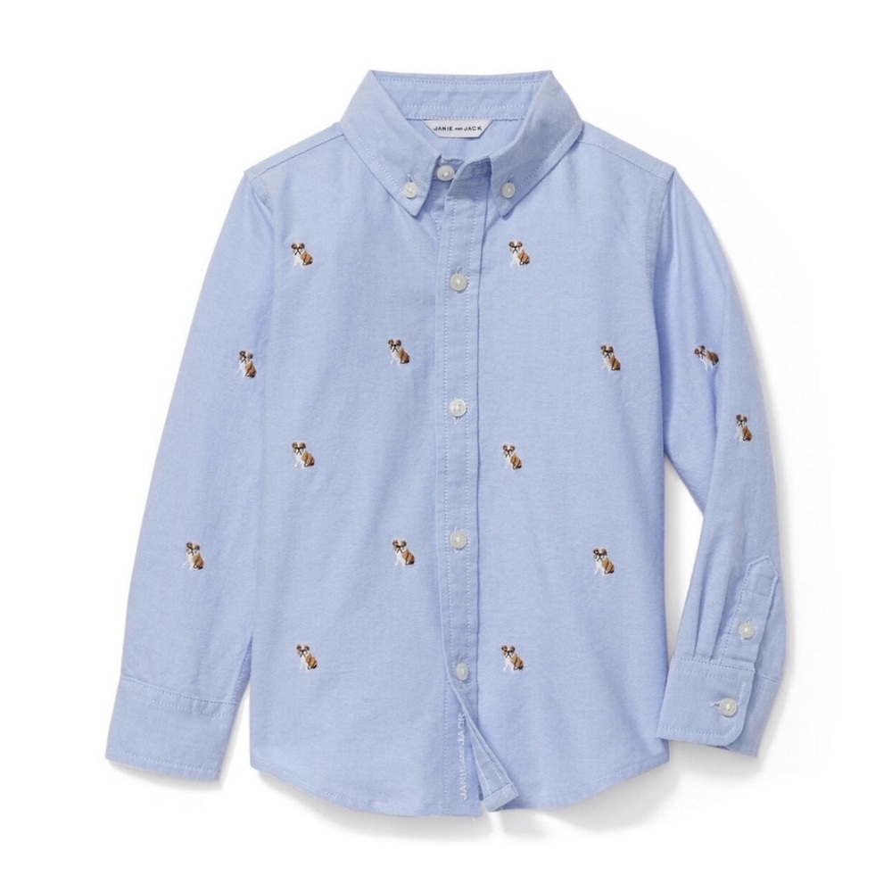 Janie and Jack Bulldog Shirt